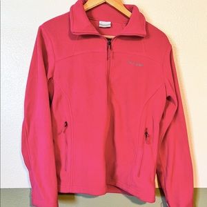 Pink Colombia Fleece Zip up jacket